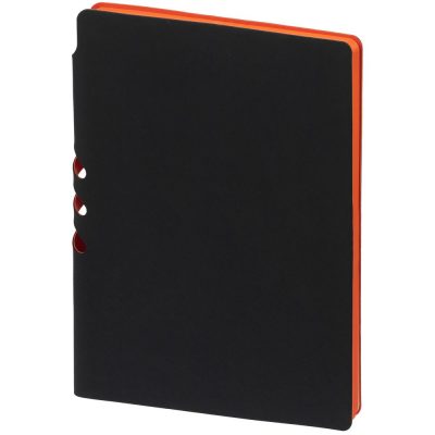 Ежедневник Flexpen Black, недатированный, черный с оранжевым, изображение 5