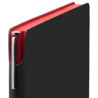 Ежедневник Flexpen Black, недатированный, черный с красным, изображение 3