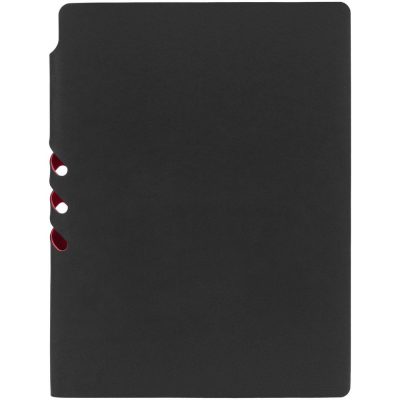 Ежедневник Flexpen Black, недатированный, черный с красным, изображение 4