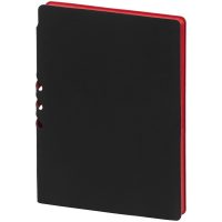 Ежедневник Flexpen Black, недатированный, черный с красным, изображение 5