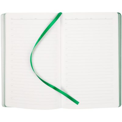 Ежедневник Duplex, недатированный, белый с зеленым, изображение 4