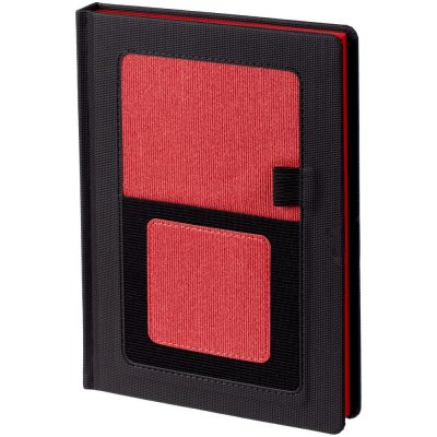 Ежедневник Mobile, недатированный, черный с красным, изображение 1