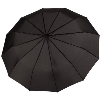 Зонт складной Fiber Magic Major, черный, изображение 1