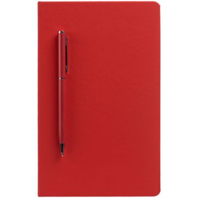 Ежедневник Magnet Shall с ручкой, красный, изображение 2