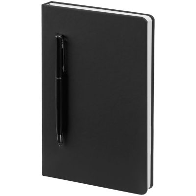 Ежедневник Magnet Shall с ручкой, черный, изображение 1