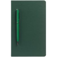 Ежедневник Magnet Shall с ручкой, зеленый, изображение 2