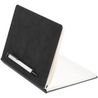 Ежедневник Magnet с ручкой, черный с белым, изображение 3