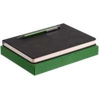 Набор Magnet с ежедневником, черный с зеленым, изображение 1