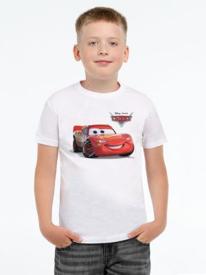 Футболка детская Lightning McQueen, белая, изображение 1