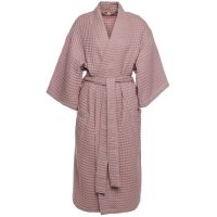 Халат вафельный женский Boho Kimono, пыльно-розовый, изображение 1