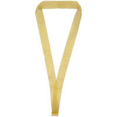 Лента для медали с пряжкой Ribbon, золотистая, изображение 1