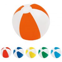 Надувной пляжный мяч Cruise, оранжевый с белым, изображение 2