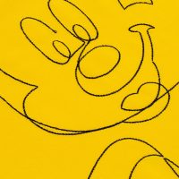 Свитшот с вышивкой Mickey Mouse, желтый, изображение 3