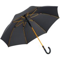 Зонт-трость с цветными спицами Color Style, оранжевый, изображение 1