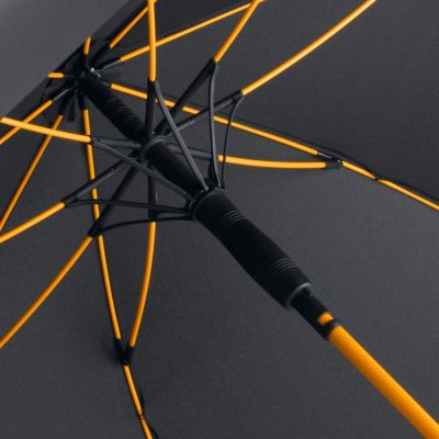 Зонт-трость с цветными спицами Color Style, оранжевый, изображение 2