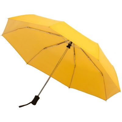 Зонт складной Show Up со светоотражающим куполом, желтый, изображение 3