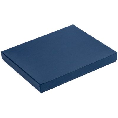 Коробка Overlap под ежедневник, аккумулятор и ручку, синяя, изображение 1