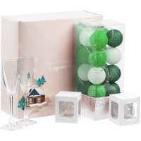 Набор Merry Moments для шампанского, зеленый, изображение 1