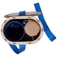 Коробка Drummer, овальная, с синей лентой, изображение 5