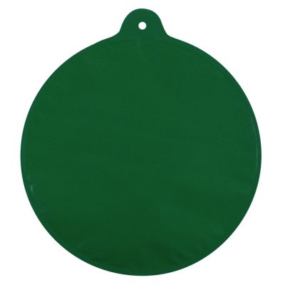 Новогодний самонадувающийся шарик, зеленый с белым рисунком, изображение 3