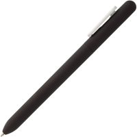 Ручка шариковая Swiper Soft Touch, черная с белым, изображение 3