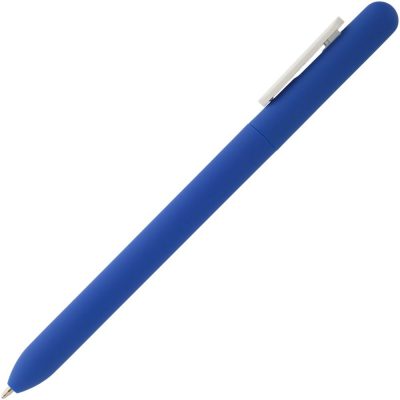 Ручка шариковая Swiper Soft Touch, синяя с белым, изображение 3