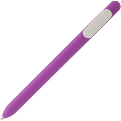 Ручка шариковая Swiper Soft Touch, фиолетовая с белым, изображение 2