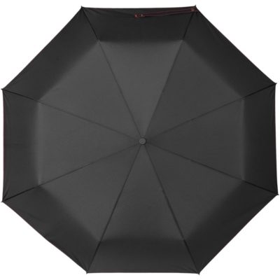 Зонт складной Lui, черный с красным, изображение 2
