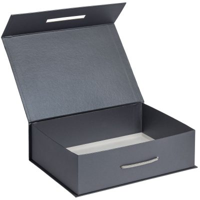 Коробка Case, подарочная, темно-серебристая, изображение 2
