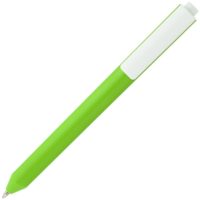 Ручка шариковая Corner, зеленая с белым, изображение 2