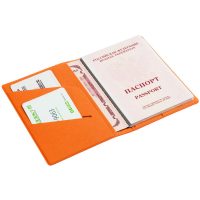 Обложка для паспорта Devon, оранжевая, изображение 3