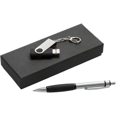 Набор Notes: ручка и флешка 8 Гб, черный, изображение 1