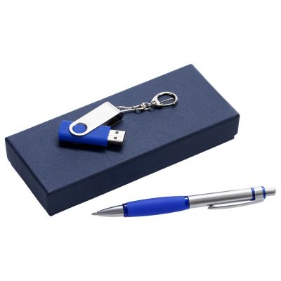 Набор Notes: ручка и флешка 8 Гб, синий, изображение 1