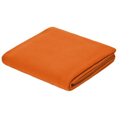 Флисовый плед Warm&Peace, оранжевый, изображение 1