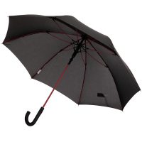 Зонт-трость с цветными спицами Color Power, красный, изображение 1