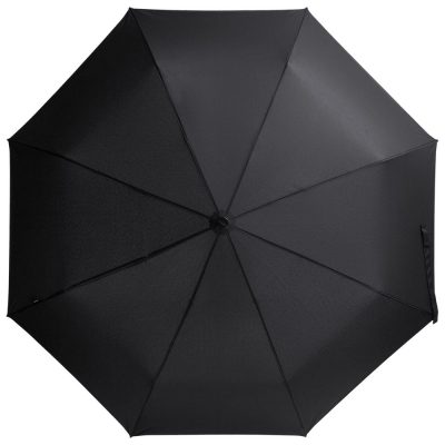 Зонт складной Floyd с кольцом, черный, изображение 3