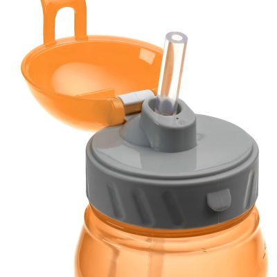 Бутылка для воды Aquarius, оранжевая, изображение 2