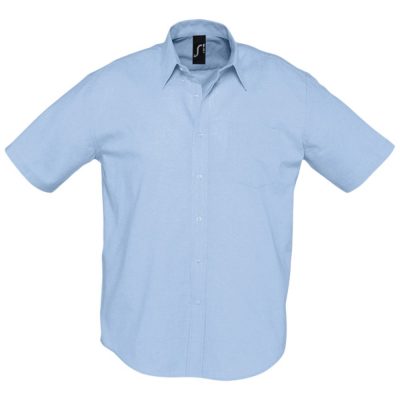Рубашка мужская с коротким рукавом Brisbane, голубая, изображение 1