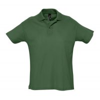 Рубашка поло мужская Summer 170, темно-зеленая, изображение 1