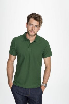 Рубашка поло мужская Summer 170, темно-зеленая, изображение 5
