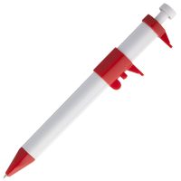 Ручка шариковая «Штангенциркуль», белая с красным, изображение 2