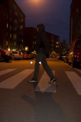 Пешеходный светоотражатель «Круг», оранжевый, изображение 5