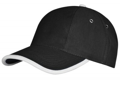 Бейсболка Unit Trendy, черная с белым, изображение 1