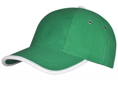 Бейсболка Unit Trendy, зеленая с белым, изображение 1