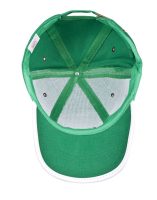 Бейсболка Unit Trendy, зеленая с белым, изображение 5
