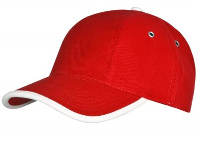 Бейсболка Unit Trendy, красная с белым, изображение 1