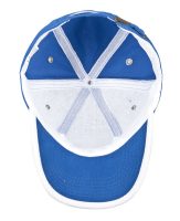Бейсболка Unit Trendy, ярко-синяя с белым, изображение 5