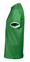 Футболка мужская с контрастной отделкой Madison 170, ярко-зеленый/белый, изображение 3