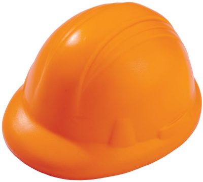 Антистресс «Каска», оранжевый, изображение 1