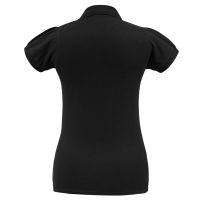 Рубашка поло женская Heavymill черная, изображение 2